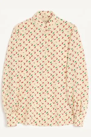 VALENTINO HEMD AUS CREPE DE CHINE MIT CHERRYFIC-PRINT Frau 36