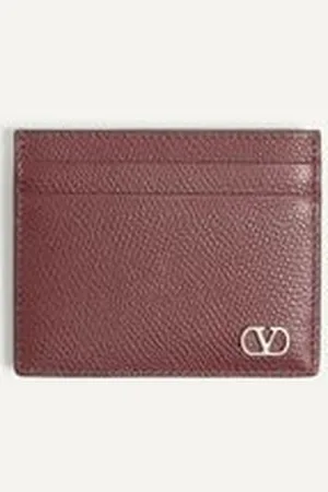 VALENTINO GARAVANI GARAVANI VLOGO SIGNATURE KARTENETUI AUS GENARBTEM KALBSLEDER Mann UNI