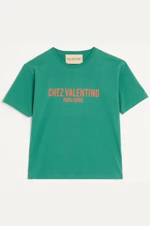 VALENTINO T-SHIRT AUS BAUMWOLLE MIT CHEZ PRINT Mann L