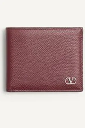 VALENTINO GARAVANI GARAVANI VLOGO SIGNATURE PORTEMONNAIE AUS GENARBTEM KALBSLEDER Mann UNI
