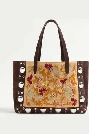 VALENTINO GARAVANI GARAVANI NELLCÔTE MITTELGROSSER BESTICKTER SHOPPER Frau UNI
