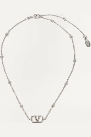 VALENTINO GARAVANI MINI VLOGO SIGNATURE METALLKETTE MIT SWAROVSKI®-KRISTALLEN Frau UNI