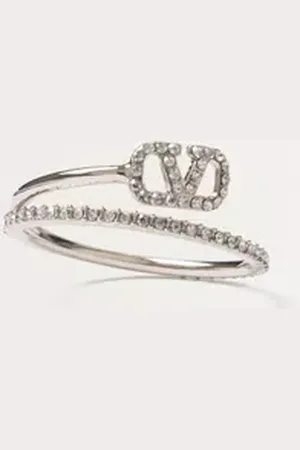 VALENTINO GARAVANI RING VLOGO SIGNATURE AUS METALL MIT SWAROVSKI®-KRISTALLEN Frau 11