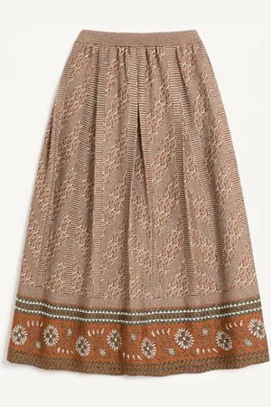 VALENTINO STRICKROCK MIT MUSTER AUS LUREX-JACQUARD Frau L