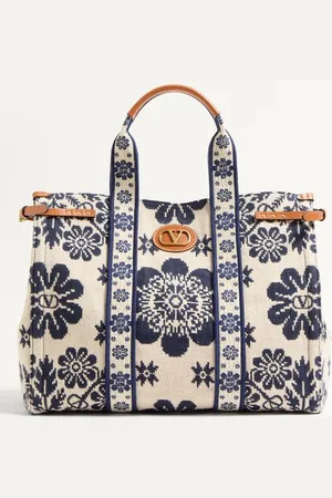 VALENTINO GARAVANI GARAVANI ANTIBES HANDTASCHE AUS JACQUARD Frau UNI