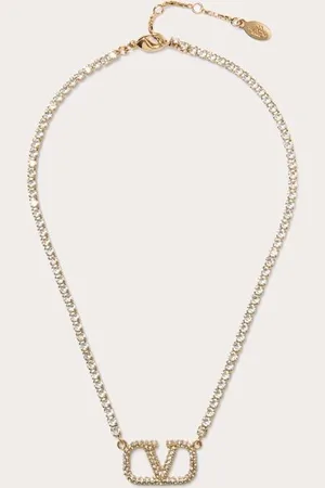 VALENTINO GARAVANI VLOGO SIGNATURE HALSKETTE AUS METALL MIT SWAROVSKI®-KRISTALLEN Frau UNI