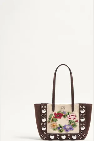 VALENTINO GARAVANI GARAVANI NELLCÔTE MINI-SHOPPER MIT STICKEREI Frau UNI