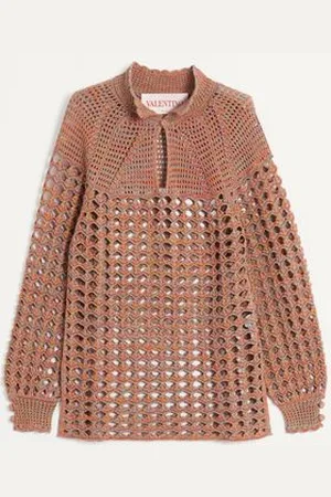 VALENTINO PULLOVER AUS BAUMWOLLE UND MOULINE-LEINEN Mann L