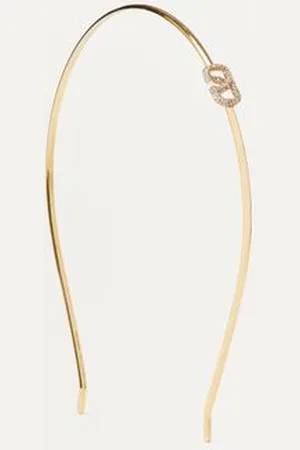 VALENTINO GARAVANI VLOGO SIGNATURE HAARREIFEN AUS METALL UND SWAROVSKI®-KRISTALLEN Frau UNI