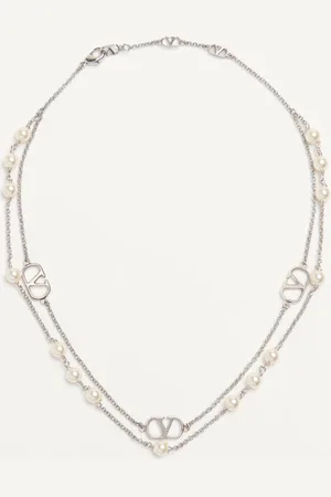 VALENTINO GARAVANI VLOGO SIGNATURE HALSKETTE AUS METALL MIT SWAROVSKI®-PERLEN Frau UNI