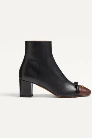 VALENTINO GARAVANI VALET DU ROI STIEFELETTE AUS ZIEGENLEDER 60 MM Frau 35.5