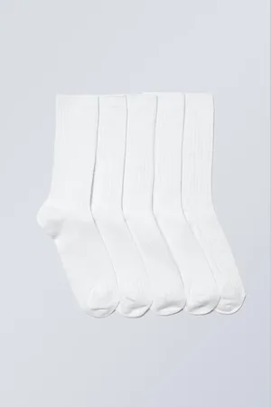 Weekday 5er-Pack Rippensocken