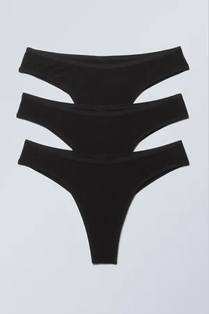 Weekday 3er-Pack Brazilian-Slips Inez aus Baumwolle