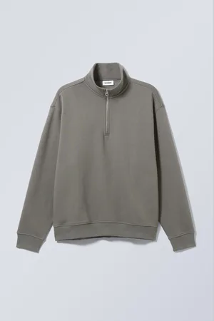 Weekday Lockerer, schwerer Pullover mit Teilreißverschluss