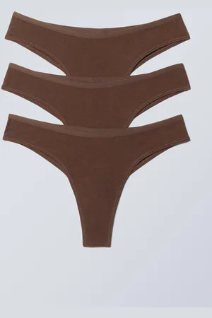 Weekday 3er-Pack Brazilian-Slips Inez aus Baumwolle
