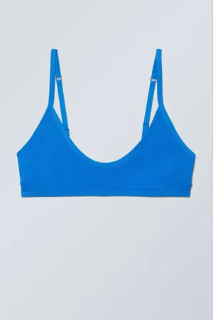 Weekday Baumwoll-Bustier mit tiefem Ausschnitt Inez
