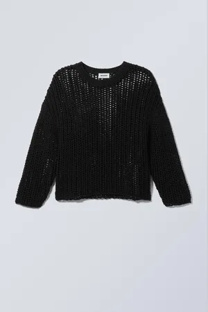 Weekday Gestrickter Netzpullover