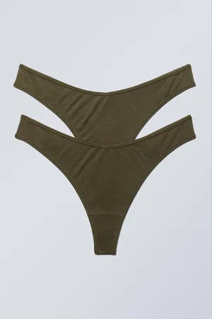 Weekday 2er-Pack Modal-Tangas mit niedriger Taille