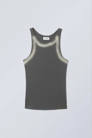Weekday Ripp-Tanktop mit Fading-Effekt