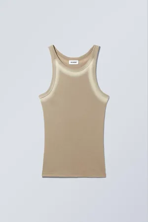 Weekday Ripp-Tanktop mit Fading-Effekt
