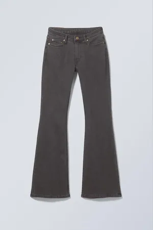 Weekday Flame Low Waist Slim Flared Leg Jeans
