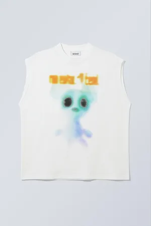 Weekday Grafisches Tanktop mit Boxy-Passform