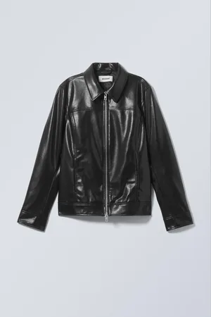 Weekday Kunstlederjacke mit normaler Passform