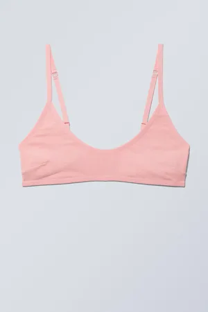 Weekday Baumwoll-Bustier Inez mit tiefem Ausschnitt