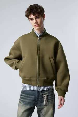 Weekday Locker sitzende Bomberjacke aus Scuba-Stoff