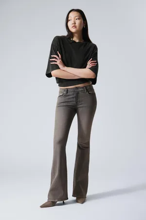 Weekday Flame Low Waist Slim Flared Leg Jeans