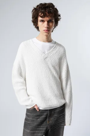 Weekday Boxy Strickpullover mit V-Ausschnitt