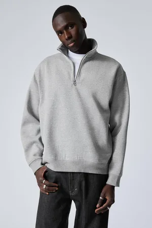 Weekday Lockerer, schwerer Pullover mit Teilreißverschluss