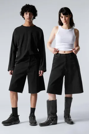 Weekday Lockere Baggy-Jeansshorts Astro