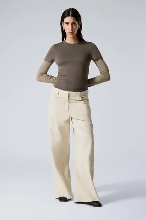 Weekday Baggy-Baumwollhose mit niedrigem Bund