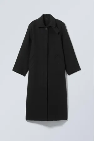 Weekday Langer Oversized-Mantel aus Wollmischung