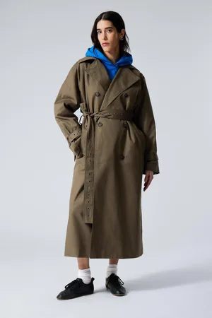 Weekday Doppelreihiger Trenchcoat in Oversized-Fit