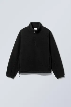 Weekday Fleece-Pullover mit Half-Zip