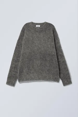 Weekday Oversized-Strickpullover aus Mohairmischung
