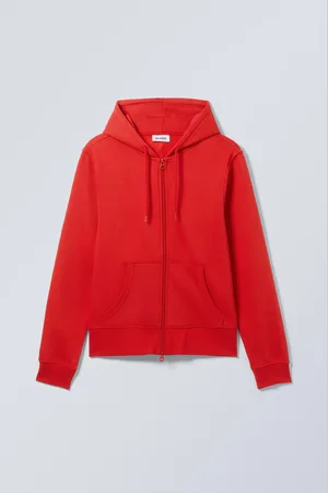 Weekday Geschrumpfter Kapuzenpullover mit Reißverschluss