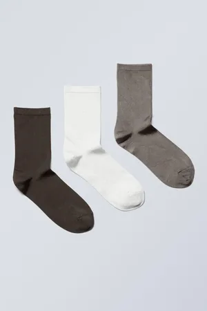 Weekday 3er-Pack glänzende Socken