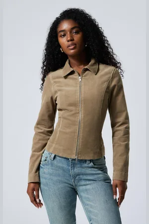 Weekday Figurbetonte Cordjacke mit Reißverschluss