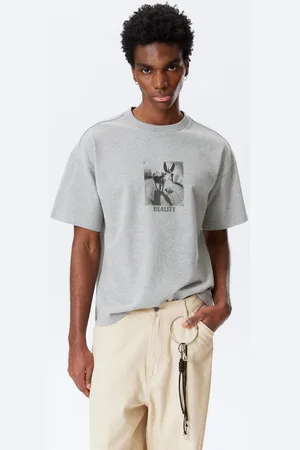 Weekday Bedrucktes kastiges T-Shirt