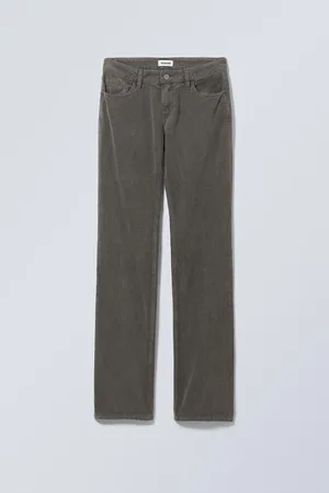 Weekday Schmal geschnittene Cordhose mit niedriger Taille
