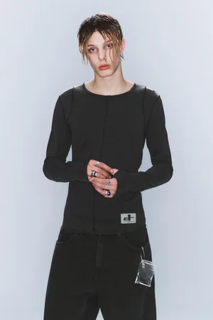 Cheap Monday CM x LB körperbetontes Unisex-Longsleeve