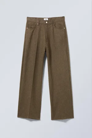 Weekday Astro - Baggy-Hose mit Fischgrätmuster