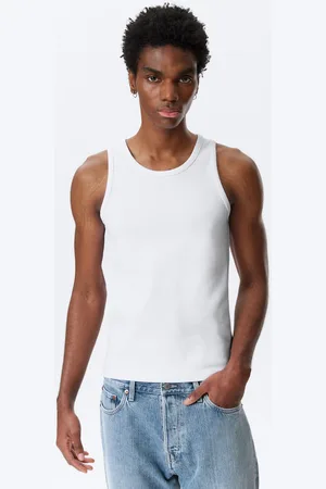 Weekday Geripptes Tanktop mit normaler Passform