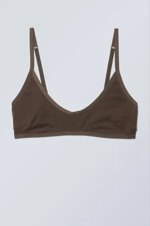 Weekday Baumwoll-Bustier mit tiefem Ausschnitt Inez