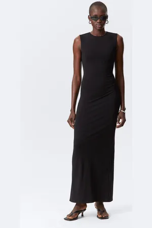 Weekday Ärmelloses Maxikleid aus Baumwolljersey