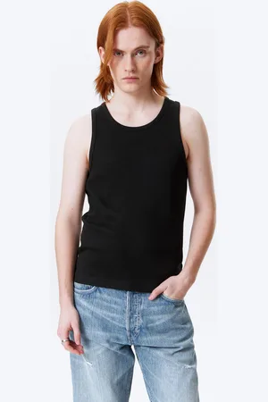 Weekday Geripptes Tanktop mit normaler Passform