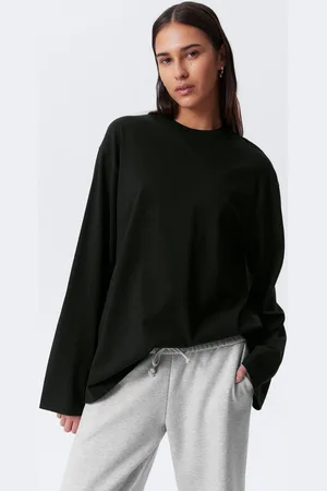 Weekday Oversized-T-Shirt mit langen Ärmeln